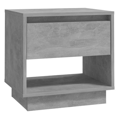 Table de chevet Gris béton 45x34x44 cm Bois d'ingénierie