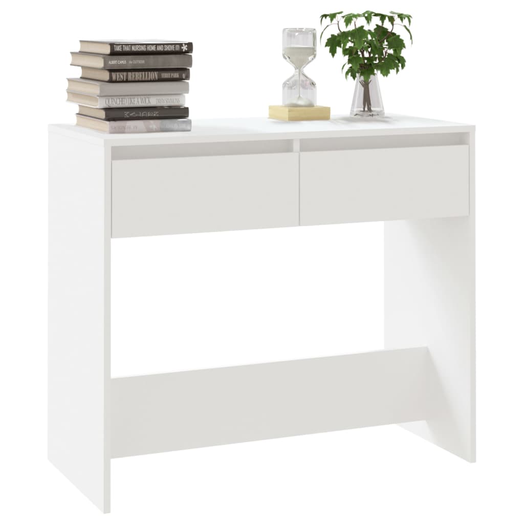 Table console Blanc 89x41x76,5 cm Acier