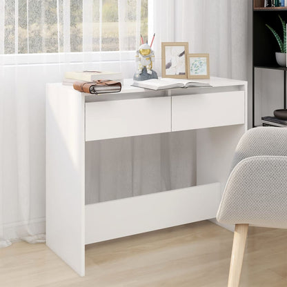 Table console Blanc 89x41x76,5 cm Acier