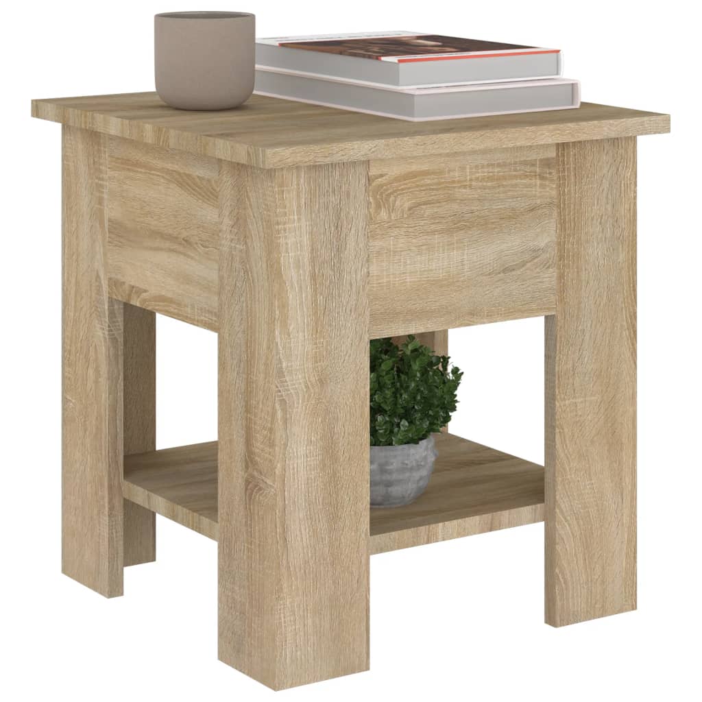 Table basse chêne sonoma 40x40x42 cm bois d'ingénierie