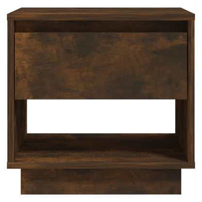 Table de chevet Chêne fumé 45x34x44 cm Bois d'ingénierie