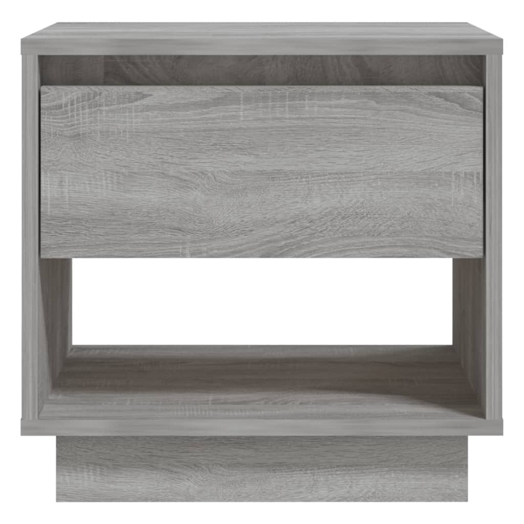 Table de chevet Sonoma gris 45x34x44 cm bois d'ingénierie