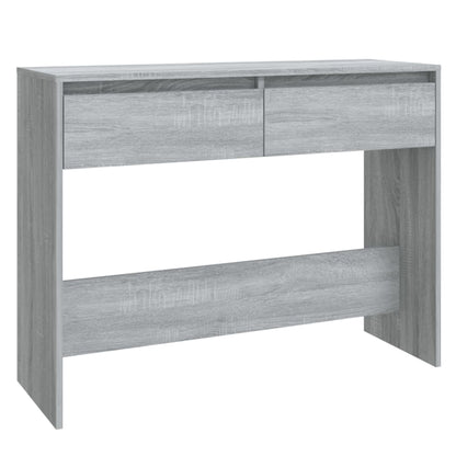 Table console sonoma gris 100x35x76,5 cm bois d'ingénierie