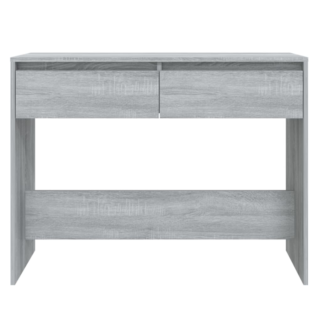 Table console sonoma gris 100x35x76,5 cm bois d'ingénierie