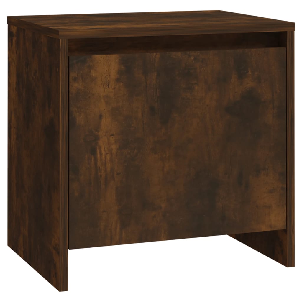 Table de chevet chêne fumé 45x34x44,5 cm bois d'ingénierie