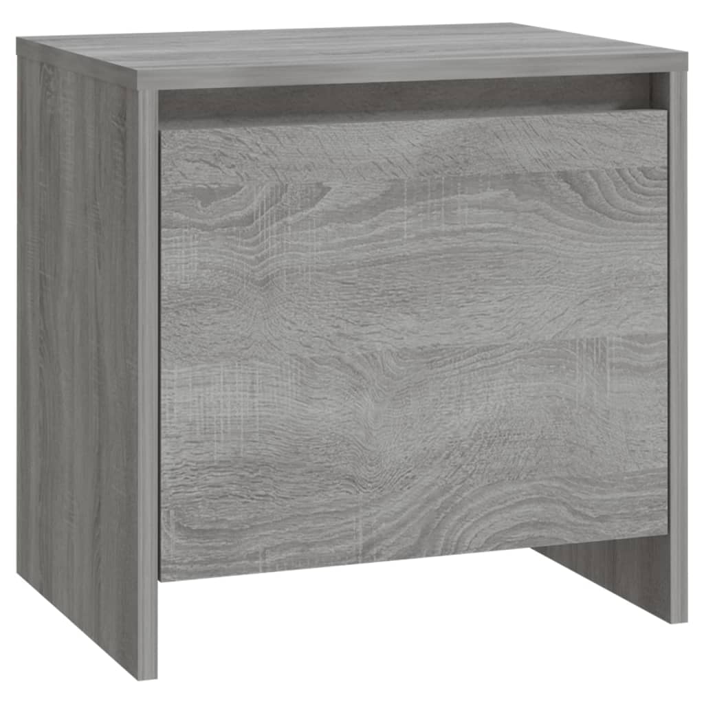 Table de chevet Sonoma gris 45x34x44,5 cm bois d'ingénierie