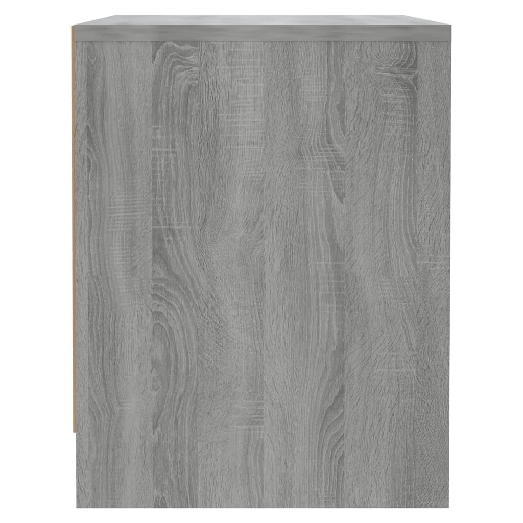 Table de chevet Sonoma gris 45x34x44,5 cm bois d'ingénierie