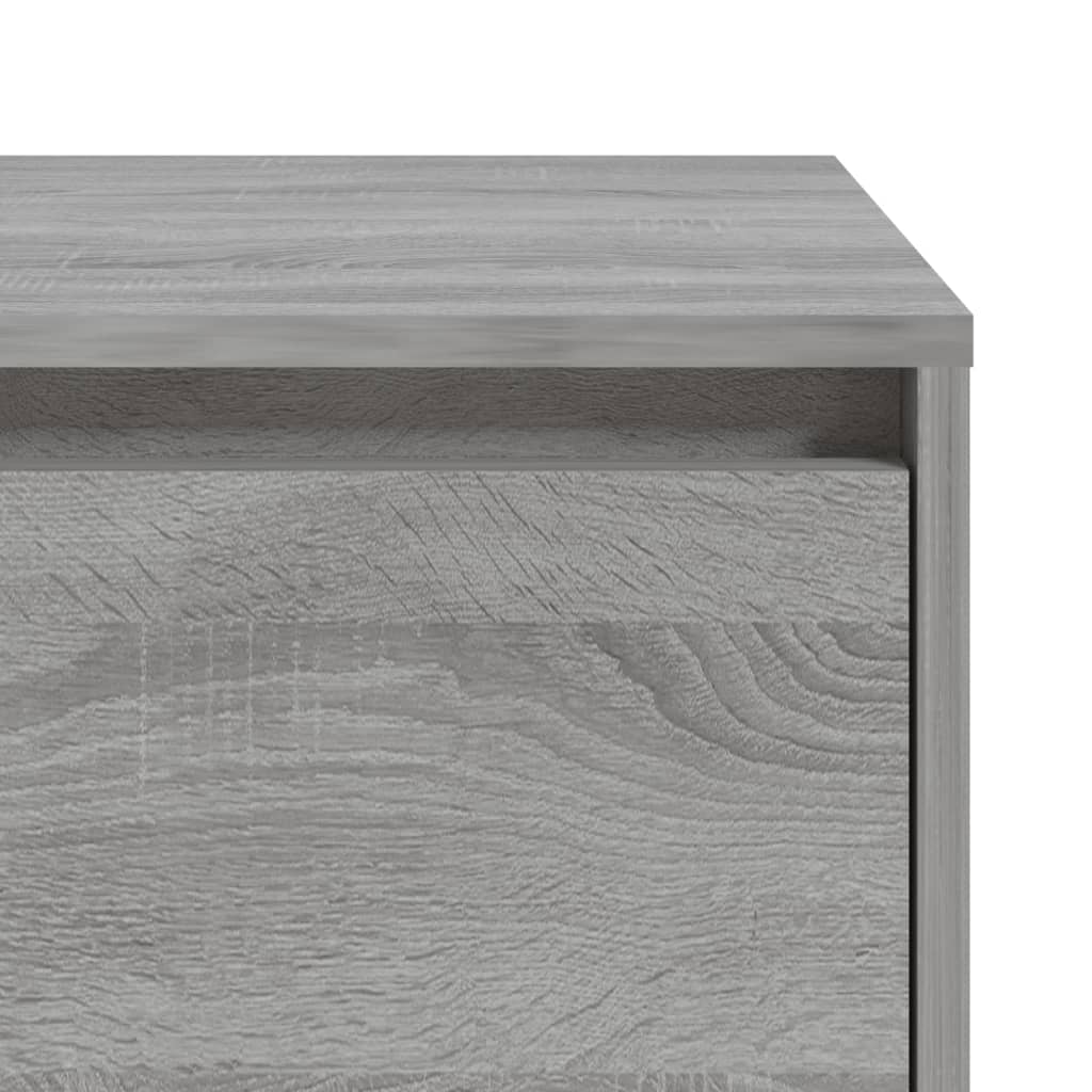 Table de chevet Sonoma gris 45x34x44,5 cm bois d'ingénierie