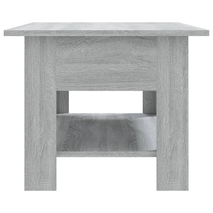 Table basse sonoma gris 102x55x42 cm bois d'ingénierie