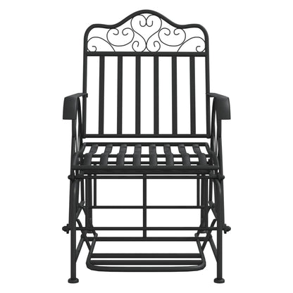 Banc coulissant 61 cm Noir Acier