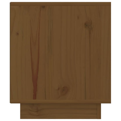 Table de chevet Marron miel 40x34x40 cm Bois de pin solide