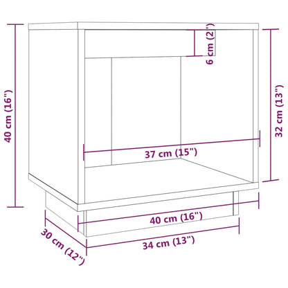 Table de chevet 40x30x40 cm Bois de pin solide