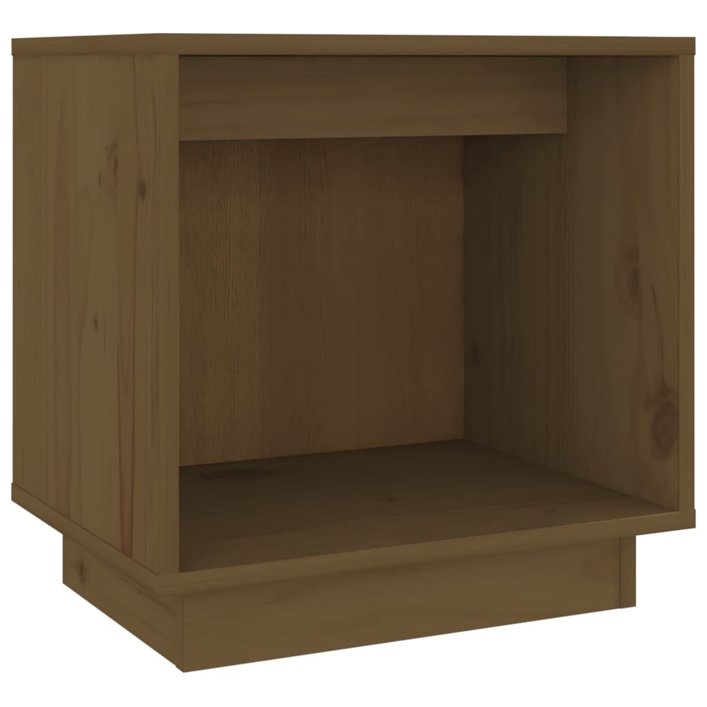 Table de chevet Marron miel 40x30x40 cm Bois de pin solide