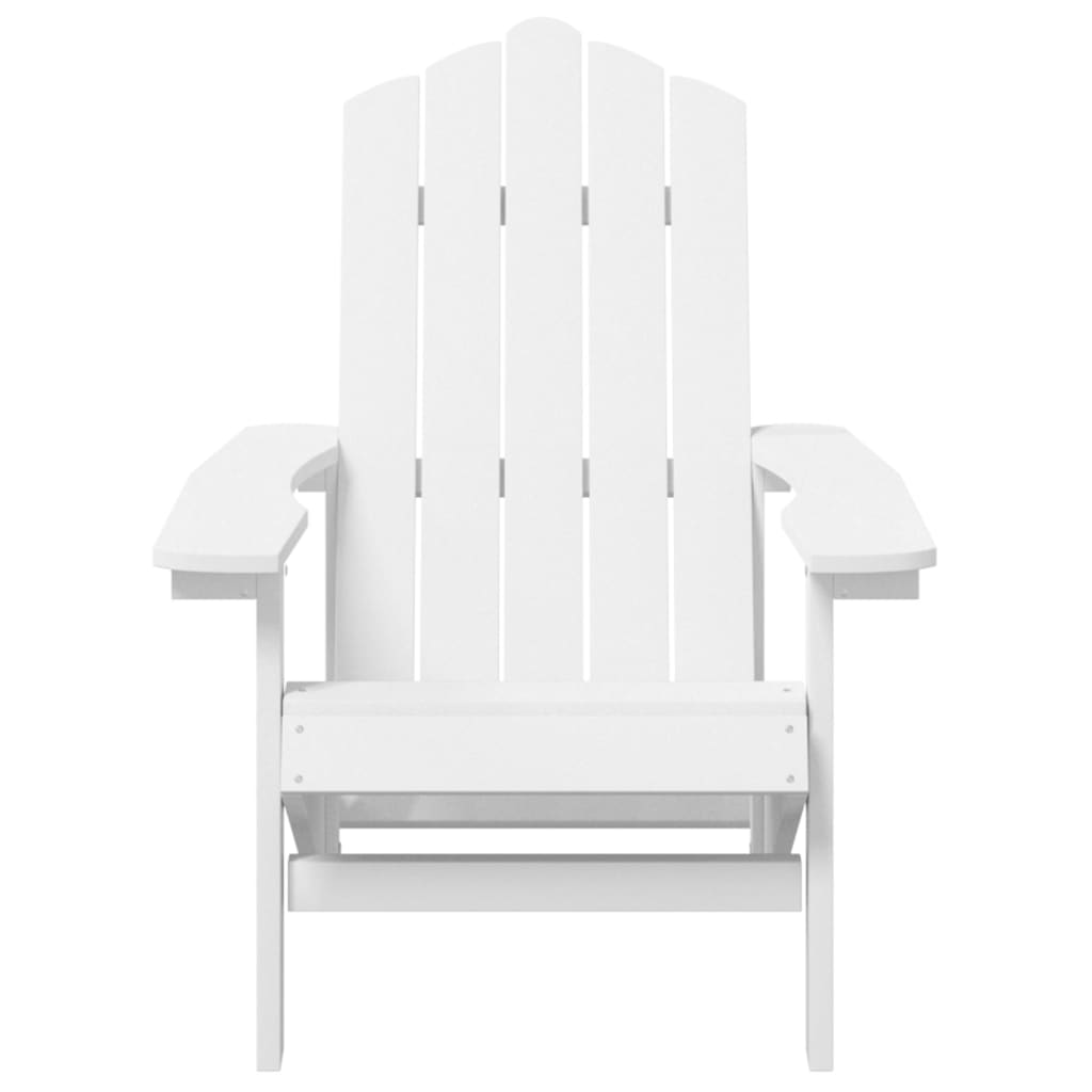 Chaises de jardin Adirondack lot de 2 PEHD Blanc