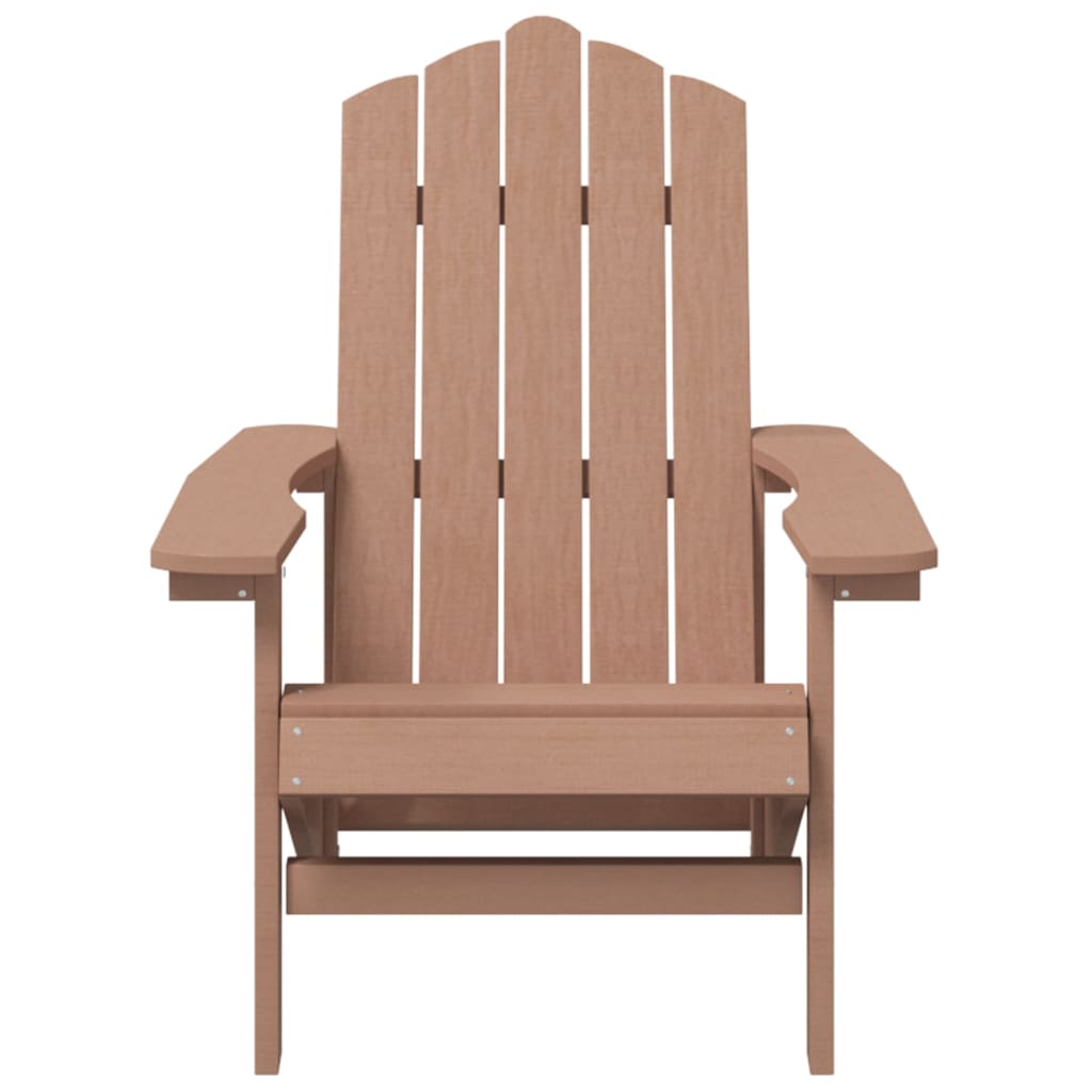 Chaises de jardin Adirondack lot de 2 PEHD Marron