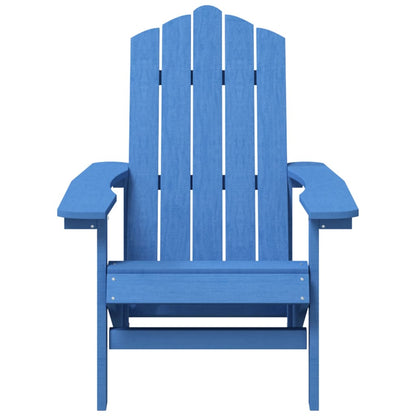 Chaises de jardin Adirondack lot de 2 PEHD Bleu aqua