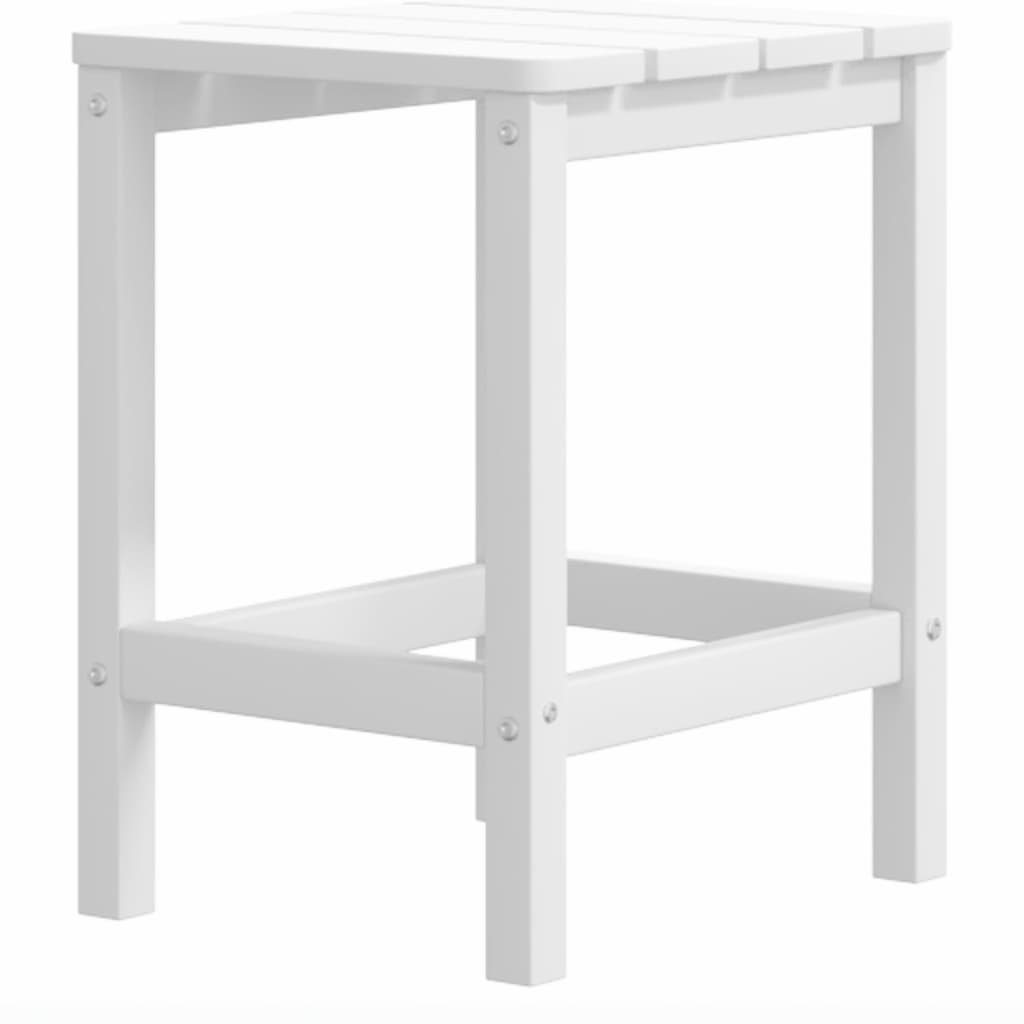 Chaises de jardin Adirondack repose-pied table PEHD Blanc