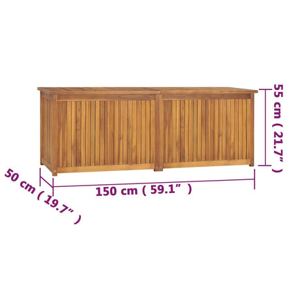 Boîte de jardin 150x50x55 cm Bois massif de teck