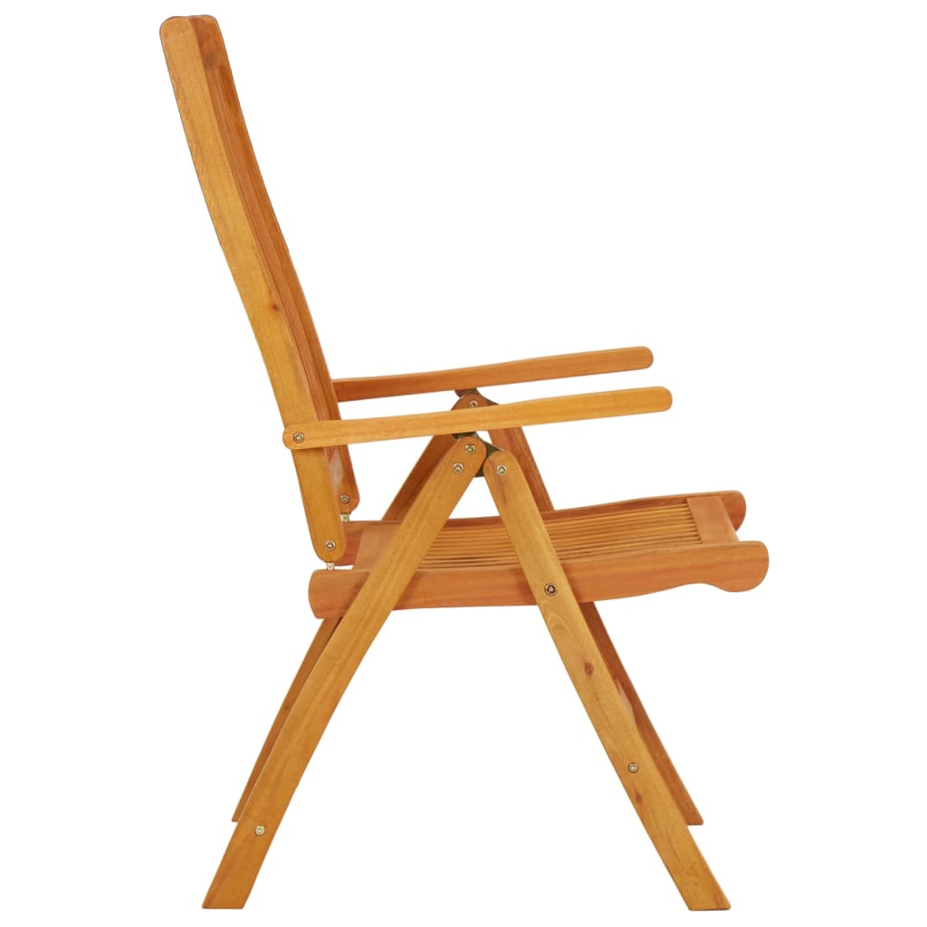 Chaises de jardin pliables lot de 2 Bois d'eucalyptus massif