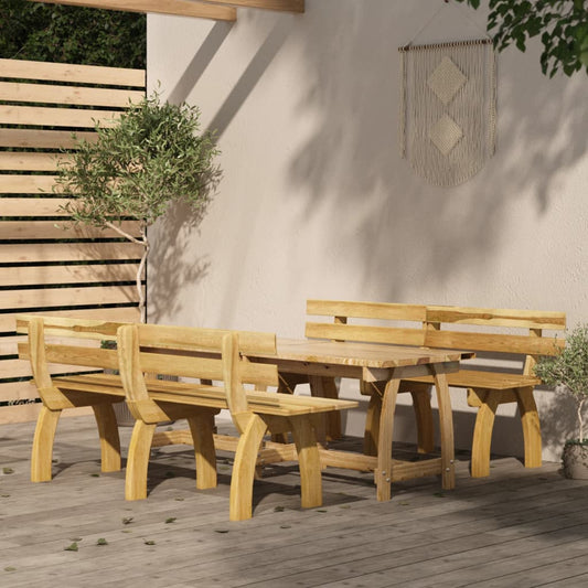 Ensemble à manger de jardin 3 pcs Bois de pin imprégné