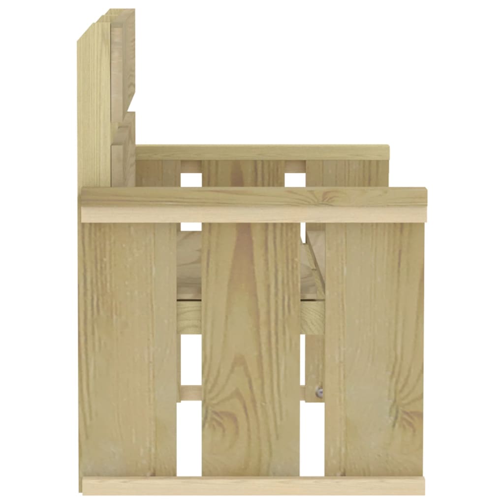 Ensemble à manger de jardin 3 pcs Bois de pin imprégné