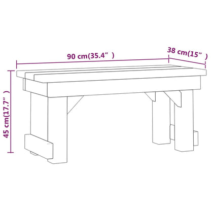 Ensemble à manger de jardin 3 pcs Bois de pin imprégné