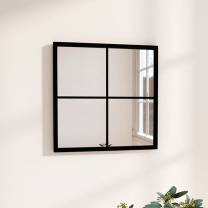 Miroir mural Noir 40x40 cm métal