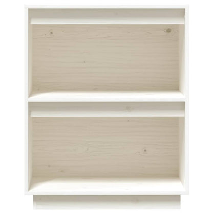 Armoire console Blanc 60x34x75 cm Bois de pin solide