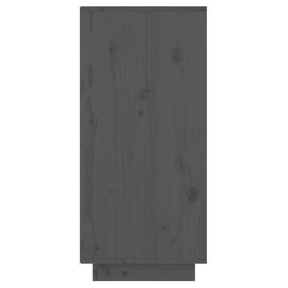 Armoire console Gris 60x34x75 cm Bois de pin solide