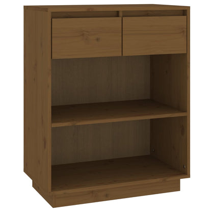 Armoire console Marron miel 60x34x75 cm Bois de pin solide