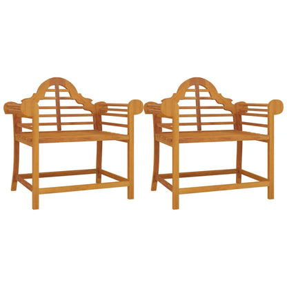 Chaises de jardin lot de 2 91x62x94 cm Bois de teck solide