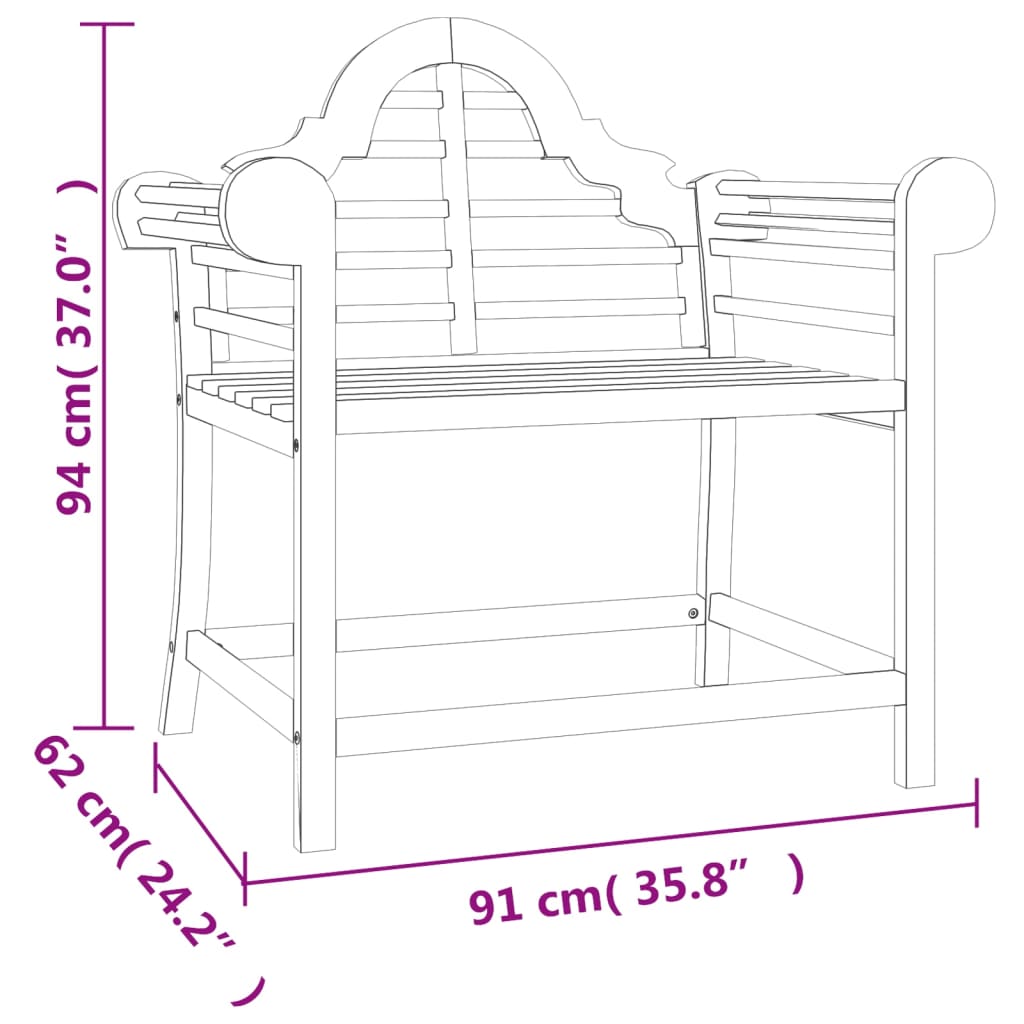 Chaises de jardin lot de 2 91x62x94 cm Bois de teck solide