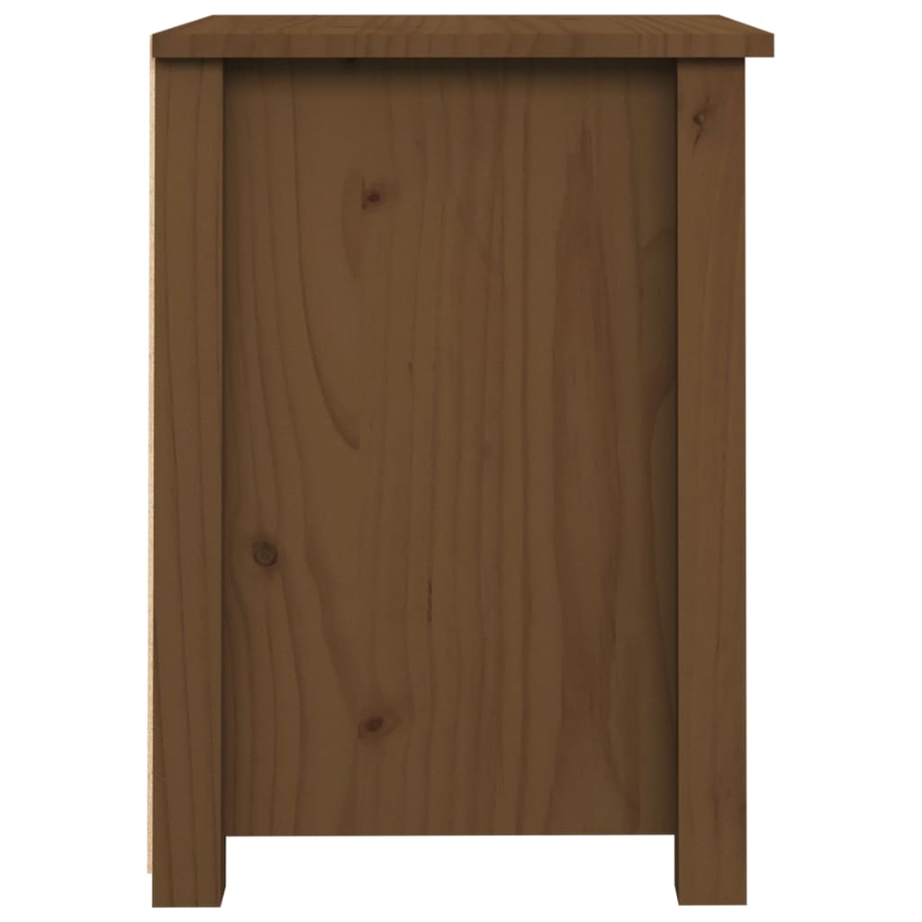 Tables de chevet 2pcs Marron miel 40x35x49cm Bois de pin massif