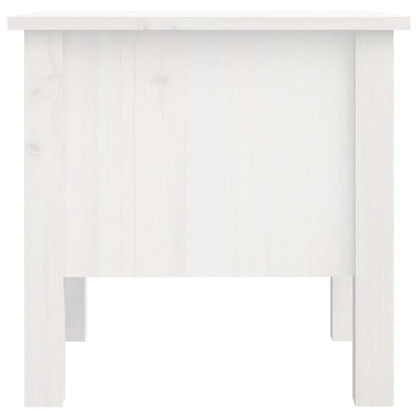 Tables d'appoint 2 pcs Blanc 40x40x39 cm Bois massif de pin