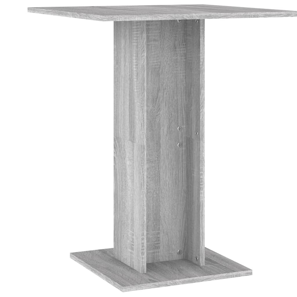 Table de bistro Sonoma gris 60x60x75 cm Bois d'ingénierie