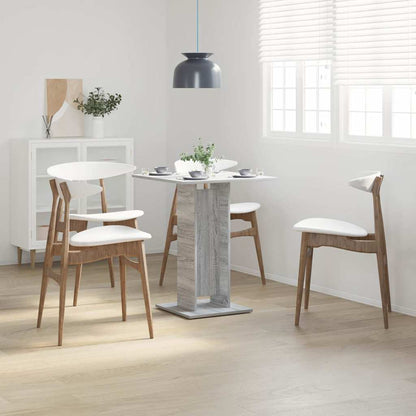 Table de bistro Sonoma gris 60x60x75 cm Bois d'ingénierie