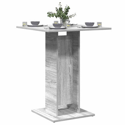 Table de bistro Sonoma gris 60x60x75 cm Bois d'ingénierie