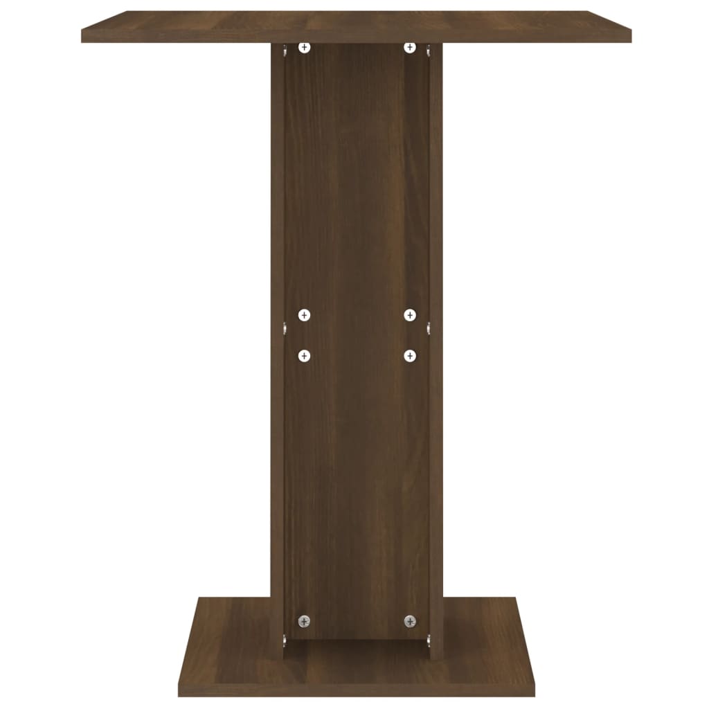 Table de bistro Chêne marron 60x60x75 cm Bois d'ingénierie