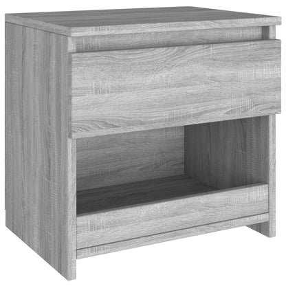 Table de chevet Sonoma gris 40x30x39 cm Bois d'ingénierie