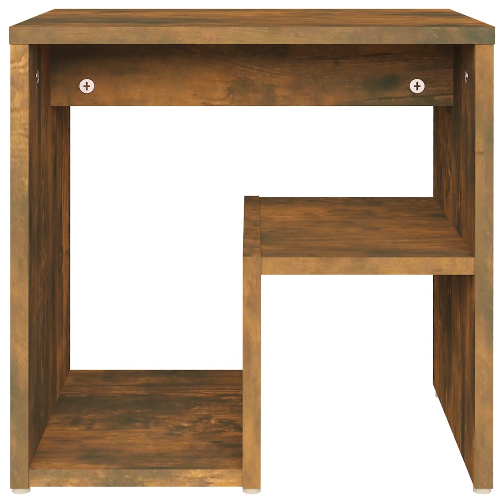 Table de chevet Chêne fumé 40x30x40 cm Bois d'ingénierie