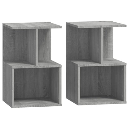 Tables de chevet 2 pcs Sonoma gris 35x35x55 cm Bois ingénierie