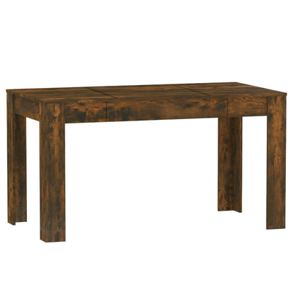 Table à manger chêne fumé 140x74,5x76 cm bois d'ingénierie