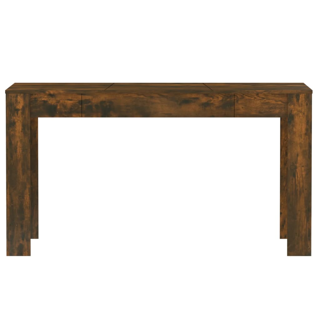 Table à manger chêne fumé 140x74,5x76 cm bois d'ingénierie