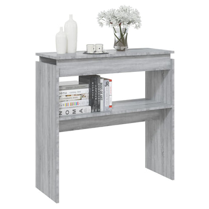 Table console Sonoma gris 80x30x80 cm Bois d'ingénierie