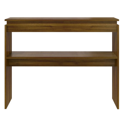 Table console Chêne marron 102x30x80 cm Bois d'ingénierie