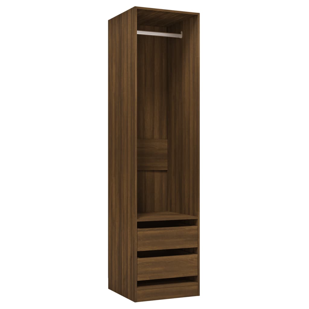 Armoire avec tiroirs Chêne marron 50x50x200cm Bois d'ingénierie