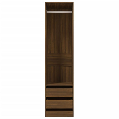 Armoire avec tiroirs Chêne marron 50x50x200cm Bois d'ingénierie