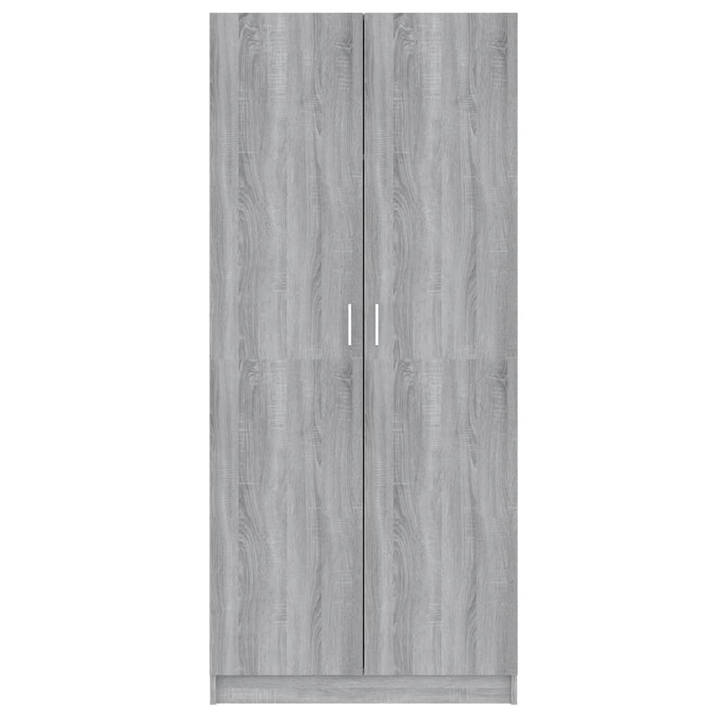 Garde-robe Sonoma gris 80x52x180 cm Bois d'ingénierie