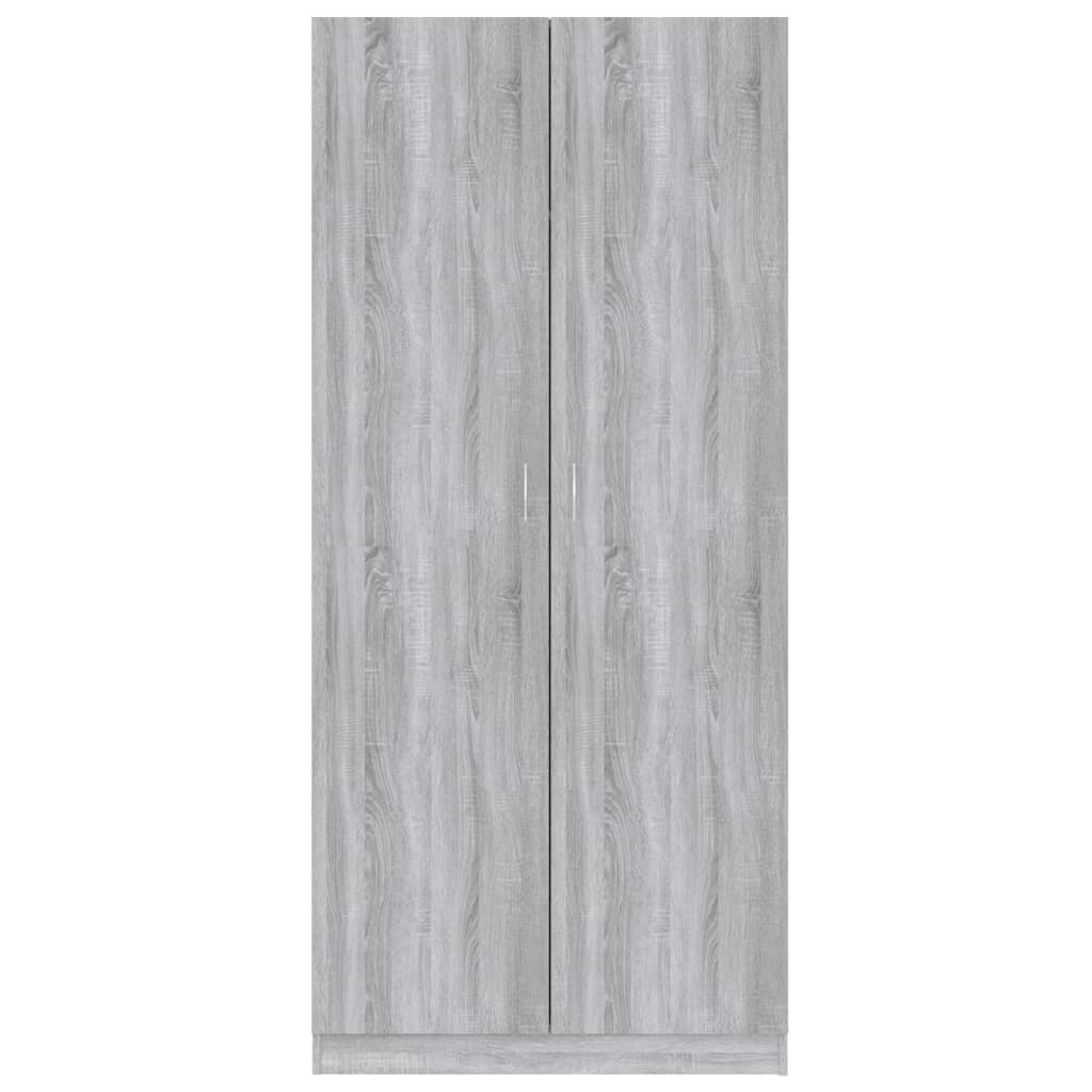 Garde-robe Sonoma gris 90x52x200 cm Bois d'ingénierie