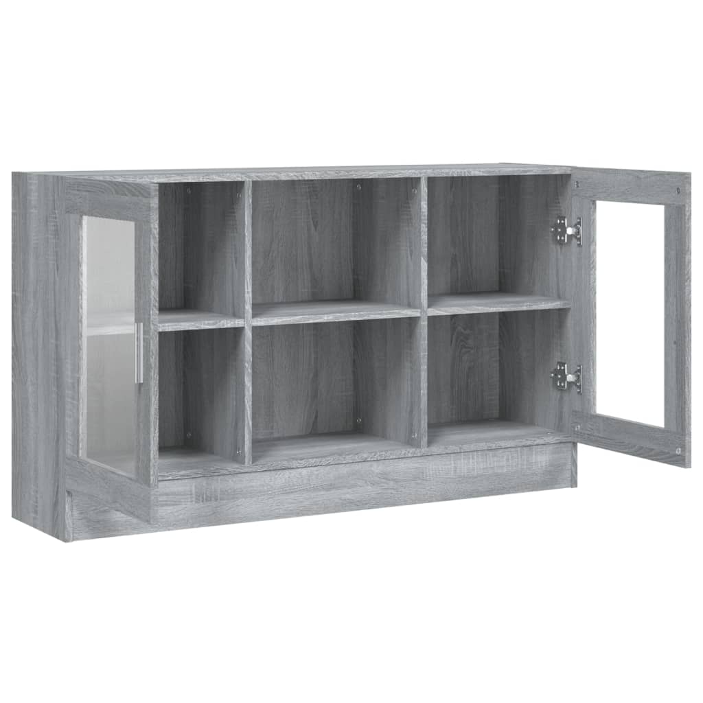 Armoire à vitrine Sonoma gris 120x30,5x70 cm Bois d'ingénierie